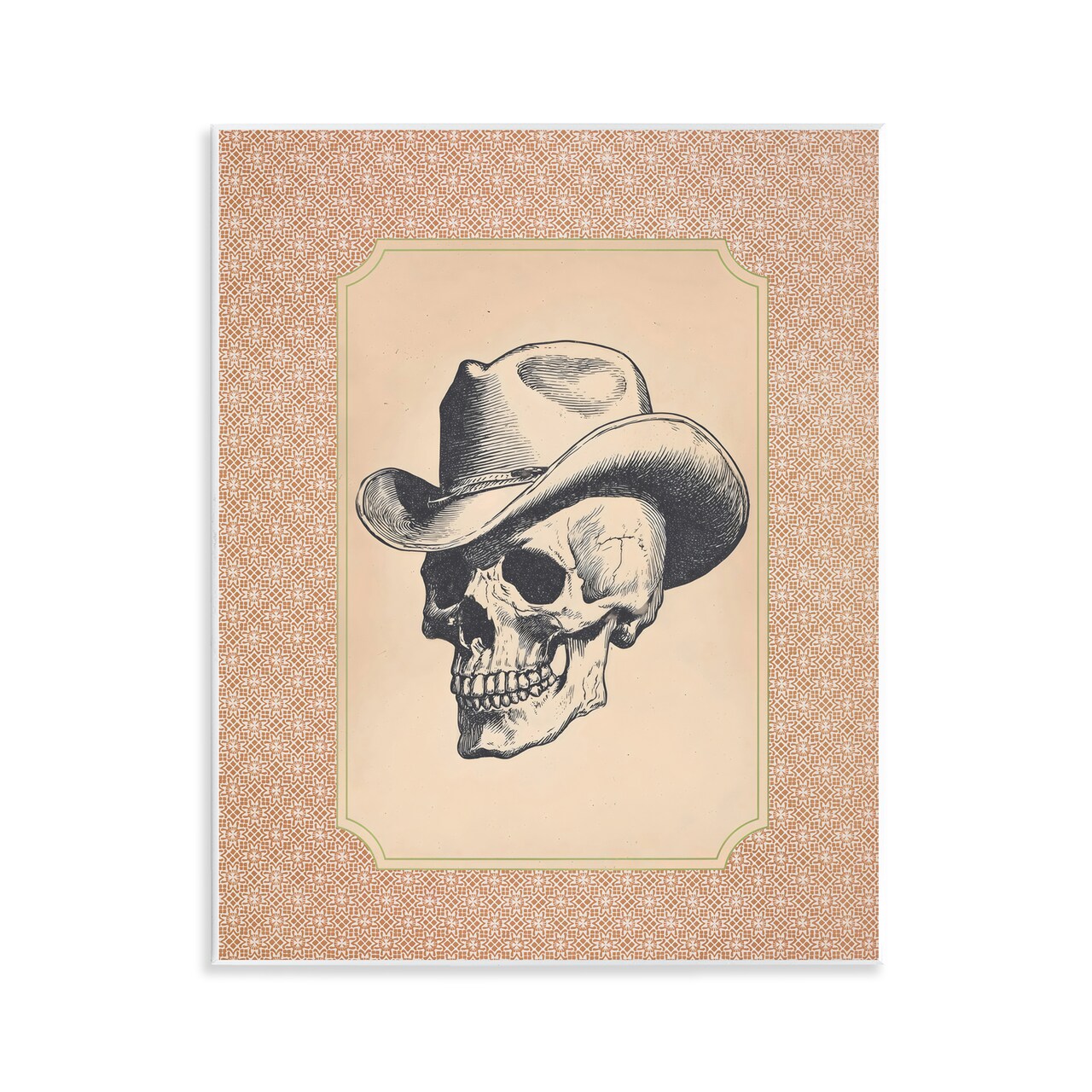 Stupell Industries Vintage Cowboy Skull Wall Plaque, design by Arlington Prints